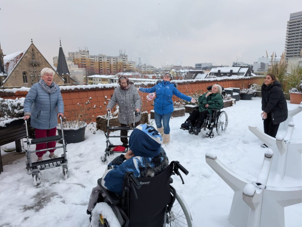 Winterlicher Moment auf der Dachterrasse | DSK Ludwigshafen